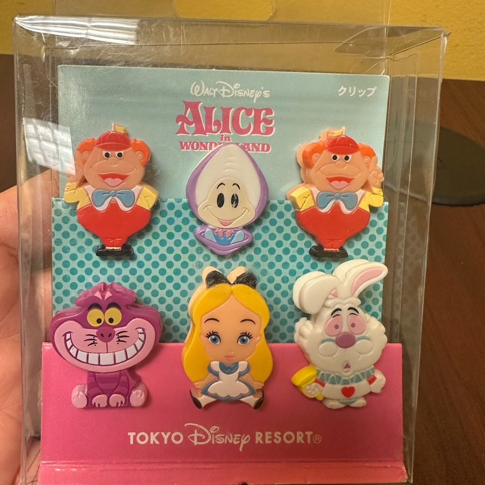 Disney Alice in Wonderland Character Clips - Multicolor